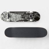 Balearic Islands Line Art Skate Deck (Horizontaal)