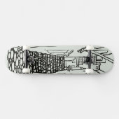 Balearic Islands Line Art Skate Deck (Horizontaal)