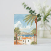 Balearic Islands Vintage French Travel Feestdagenkaart (Staand voorkant)