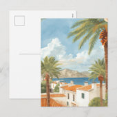 Balearic Islands Vintage French Travel Feestdagenkaart (Voorkant / Achterkant)