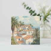 Balearic Islands Vintage French Travel Feestdagenkaart (Staand voorkant)