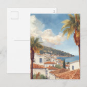 Balearic Islands Vintage French Travel Feestdagenkaart (Voorkant / Achterkant)