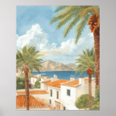 Balearic Islands Vintage French Travel Poster (Voorkant)