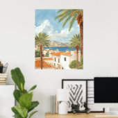 Balearic Islands Vintage French Travel Poster (Thuiskantoor)