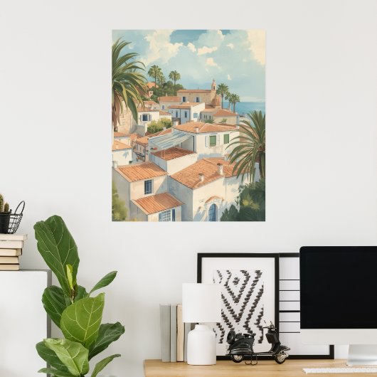 Balearic Islands Vintage French Travel Poster (Thuiskantoor)