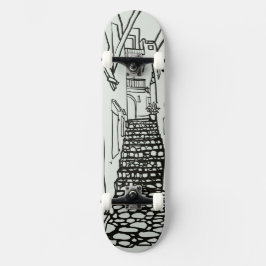 Balearische Eilanden Lijn Kunst Skate Deck