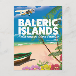 Balearische eilanden mediterraan paradijs briefkaart