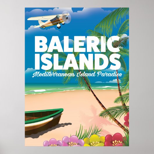 Balearische eilanden Mediterraans paradijs Poster (Voorkant)