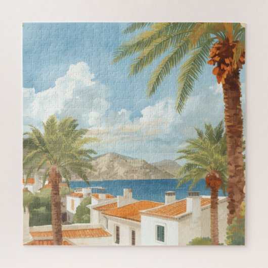 Balearische Eilanden Oude Franse Reis Legpuzzel (Verticaal)