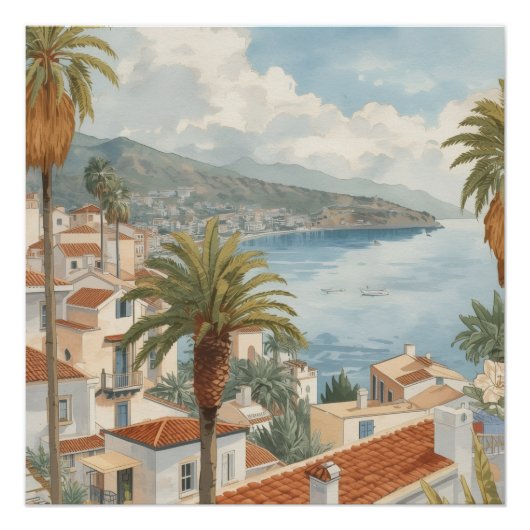 Balearische Eilanden Oude Franse Reis Perfect Poster (Voorkant)