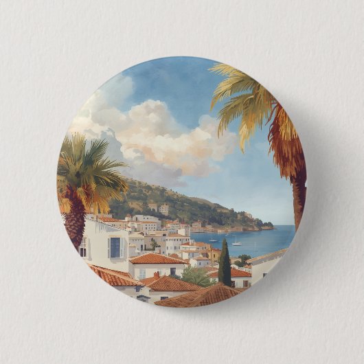 Balearische Eilanden Oude Franse Reis Ronde Button 5,7 Cm (Voorkant)