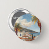 Balearische Eilanden Oude Franse Reis Ronde Button 5,7 Cm (Voorkant /achterkant)