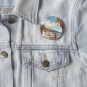 Balearische Eilanden Oude Franse Reis Ronde Button 5,7 Cm (In situ)