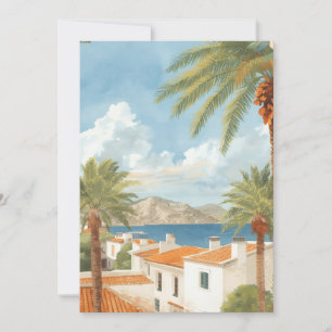 Balearische Eilanden Vintage Franse Reis Feestdagenkaart