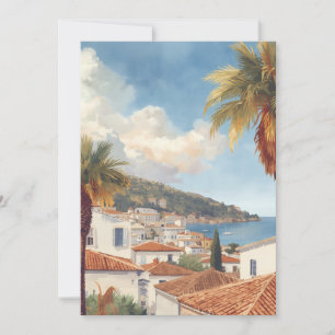 Balearische Eilanden Vintage Franse Reis Feestdagenkaart