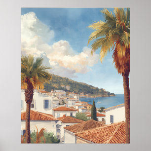 Balearische Eilanden Vintage Franse Reis Poster