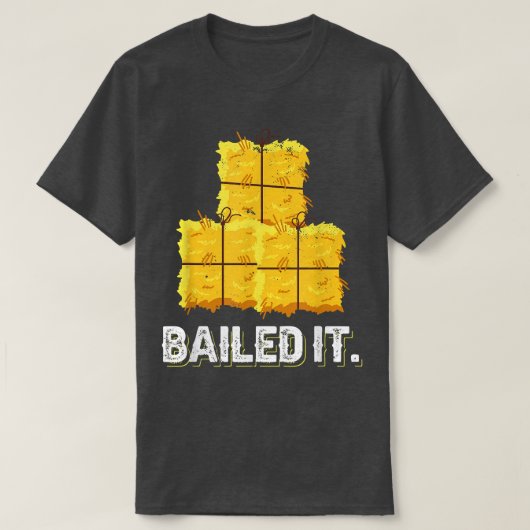 Baled It Design made for a farmer T-shirt (Design voorkant)