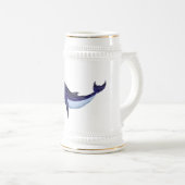 Baleia azul de vidro -  Blue Glass Whale Bierpul (Voorkant rechts)