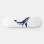 Baleia azul de vidro - Blue Glass Whale Persoonlijk Skateboard (Horizontaal)
