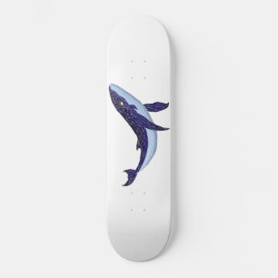 Baleia azul de vidro - Blue Glass Whale Persoonlijk Skateboard