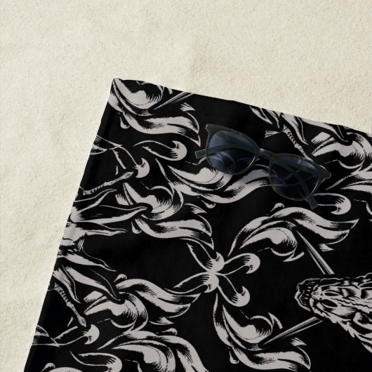 Balerion Schedel Patroon Strandlaken (In situ)