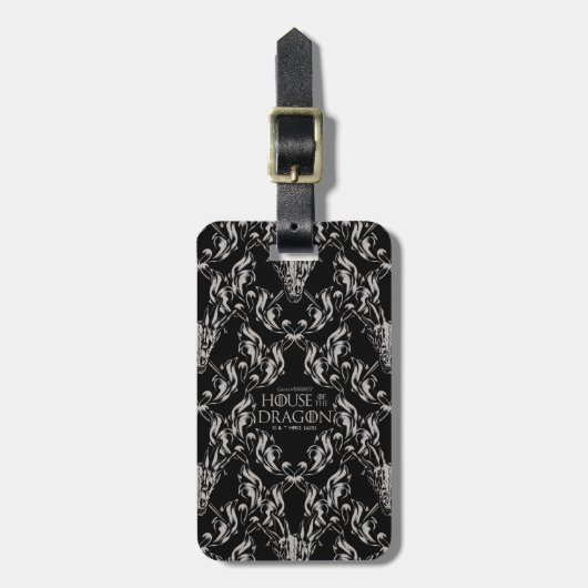 Balerion Skull Patroon Bagagelabel (Voorkant verticaal)