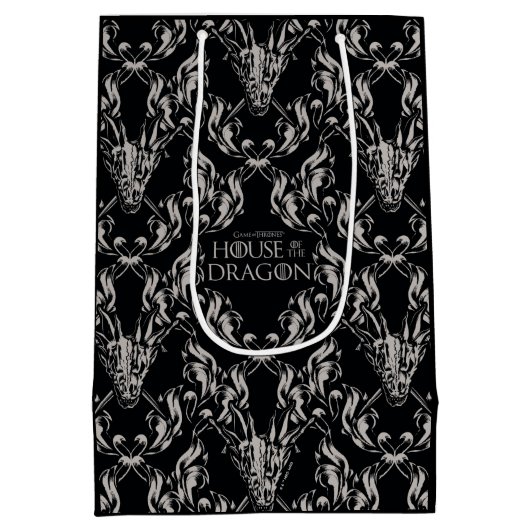 Balerion Skull Patroon Medium Cadeauzakje (Achterkant)