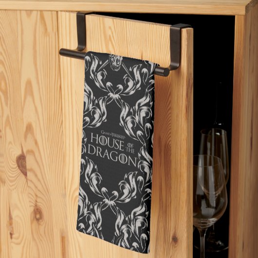 Balerion Skull Patroon Theedoek (Derde Gevouwen)