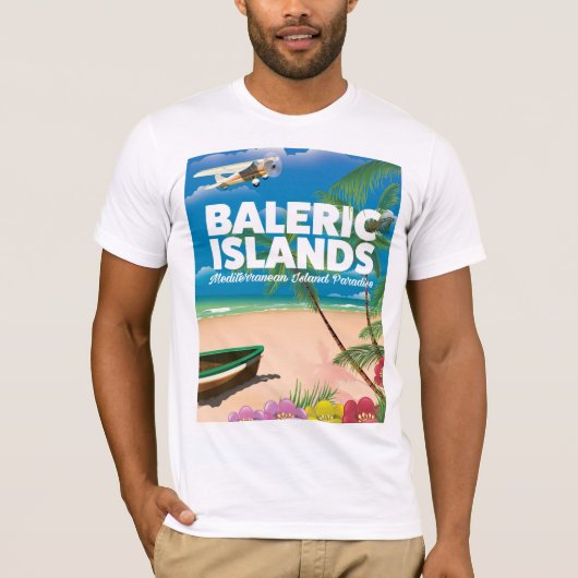 Balerseilanden Middellandse-Zeeparadijs T-shirt (Voorkant)