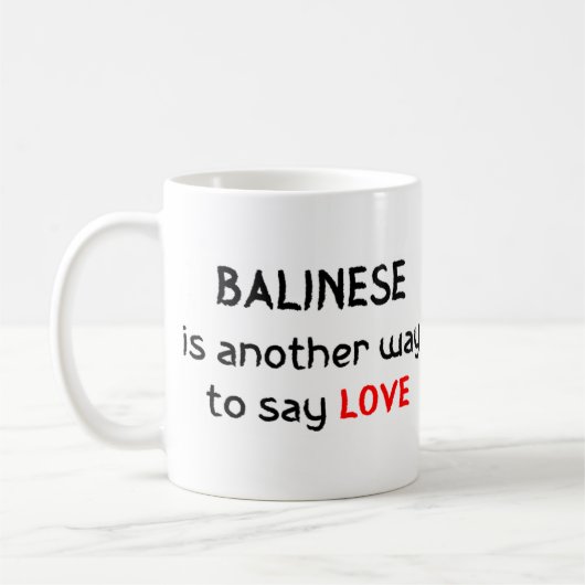 balese mok voor liefdeskoffie (Links)