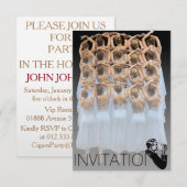 Balet bal heren uitnodiging (Voorkant / Achterkant)