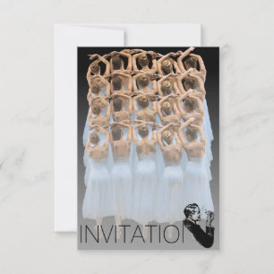 Balet bal heren uitnodiging