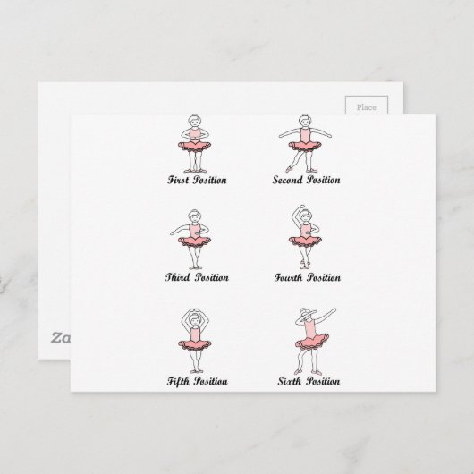 baletposities dab briefkaart (Voorkant / Achterkant)