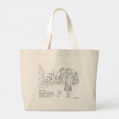 Balfour Castle Highland Gent Scottie Dog Canvas ta Grote Tote Bag (Achterkant)
