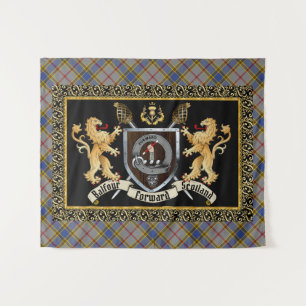 Balfour Clan Badge & Motto w/Lions Wandkleed