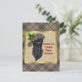 Balfour Clan Badge & Tartan Kerstmis Briefkaart (Staand voorkant)