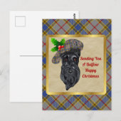 Balfour Clan Badge & Tartan Kerstmis Briefkaart (Voorkant / Achterkant)