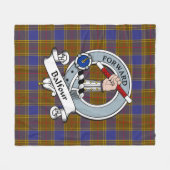 Balfour Clan Badge Tartan Pset Fleece Deken (Voorkant (Horizontaal))