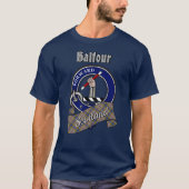 Balfour Clan Badge & Tartan T-Shirt (Voorkant)