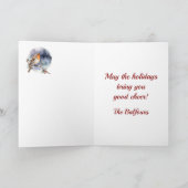 Balfour Crest & Tartan w/Robin Gepersonaliseerd Kaart (Binnen)