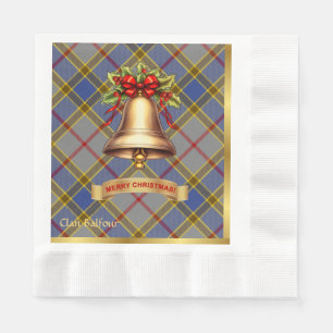 Balfour Gepersonaliseerde Tartan Kerstmis Servet