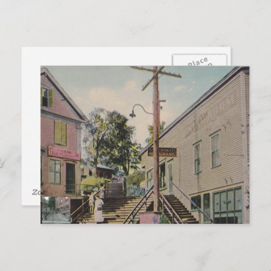 balgblazen herfsten , vermont trappen , postkaart (Voorkant / Achterkant)