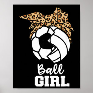 Balgemeente Functie Voetbal Volleybal Speler Poster