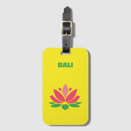 Bali Acryl Bagagelabel (Voorkant (verticaal))