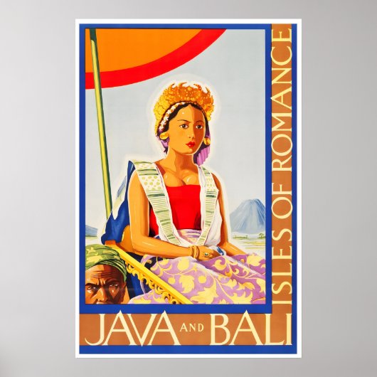 Bali Art Java Reisposter Toerisme Prin Poster (Voorkant)