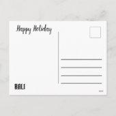 BALI AWAITS US FEESTDAGENKAART (Achterkant)