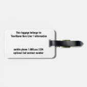 Bali Bagagelabel (Achterkant horizontaal)