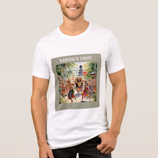 Bali, Barong Dance, Indonesië Cultuur T-shirt (Voorkant)