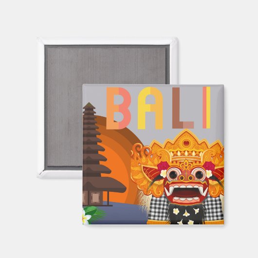 Bali Barong en Dancer Magneet (Voorkant / Achterkant)