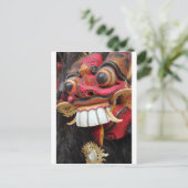 Bali Barong-masker Briefkaart (Staand voorkant)